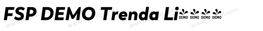 FSP DEMO Trenda Li字体转换 FSP DEMO Trenda Li字体转换